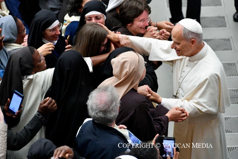 Discours du pape Léon XIV aux participants au Jubilé de la vie consacrée, 10 octobre 2025 © Vatican Media