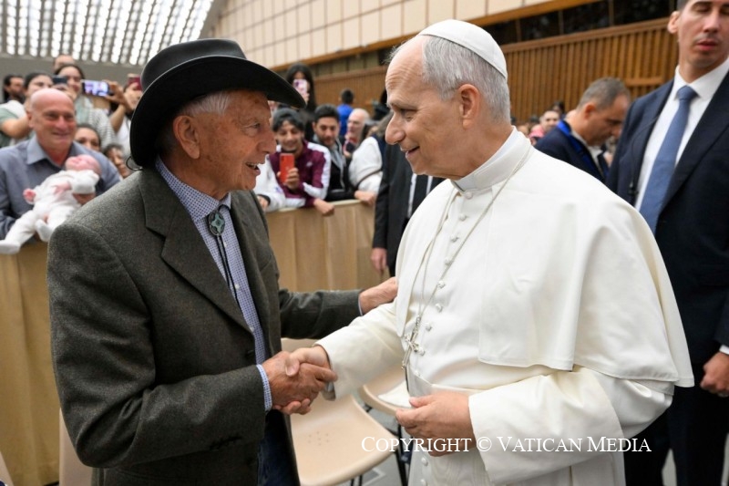 Discours du pape Léon XIV aux participants au Jubilé des Roms, Sinti et peuples itinérants, 18 octobre 2025 © Vatican Media