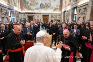 Discours du Saint-Père Léon XIV aux professeurs et étudiants de l’Institut Pontifical Théologique Jean-Paul II pour les sciences du mariage et de la famille, 24 octobre 2025 © Vatican Media