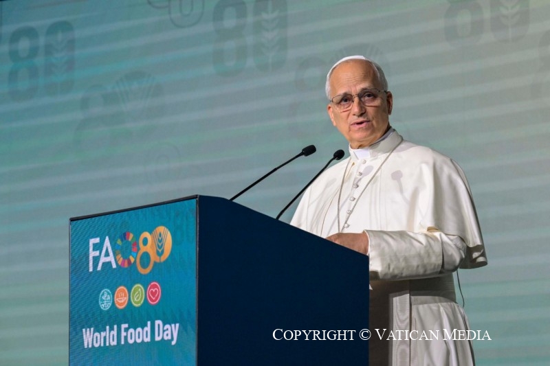 Visite à l'Assemblée de la FAO, 16 octobre 2025 © Vatican Media