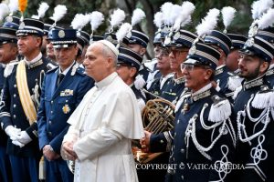 Homélie du pape Léon XIV lors de la messe pour la gendarmerie vaticane, 5 octobre 2025 © Vatican Media