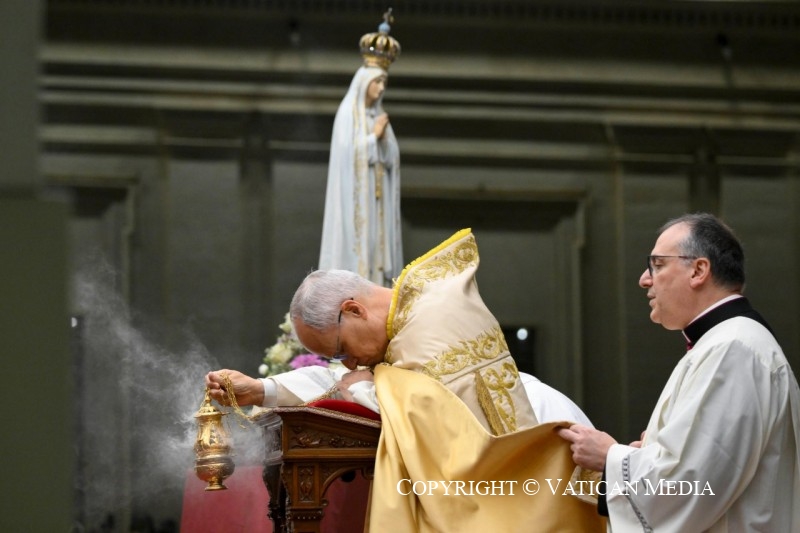 Méditation du pape Léon XIV lors de la veillée de prière et chapelet pour la paix présidés par le Saint-Père, 12 octobre 2025 © Vatican Media