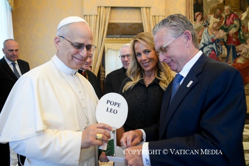 Discours du pape Léon XIV à la délégation de l'Union Leaders from Chicagoland, 9 octobre 2025 © Vatican Media