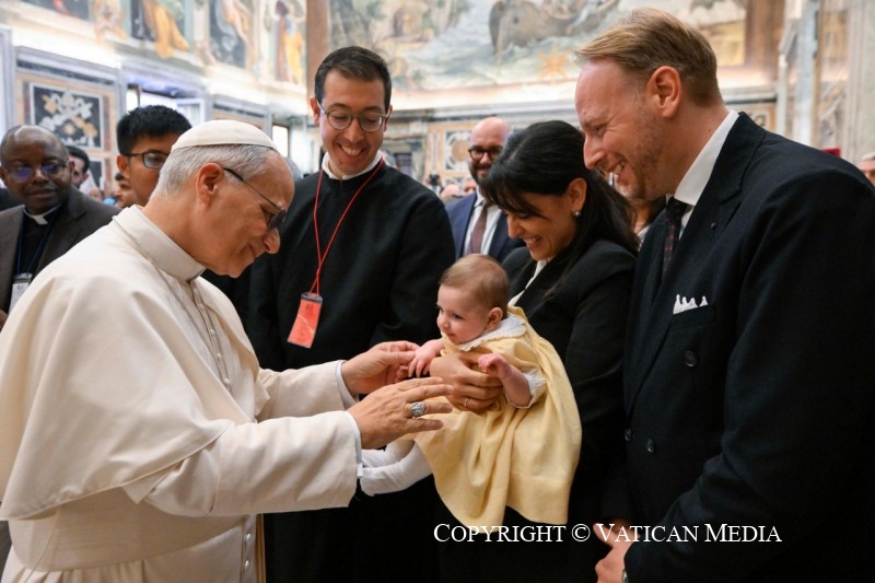 Discours du Saint-Père Léon XIV aux professeurs et étudiants de l’Institut Pontifical Théologique Jean-Paul II pour les sciences du mariage et de la famille, 24 octobre 2025 © Vatican Media