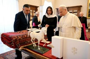 Audience avec la Première vice-présidente de la République d’Azerbaïdjan, S.E. Mme Mehriban Aliyeva, 17 octobre 2025 © VaticanNews