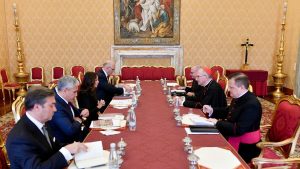 Audience avec la Première vice-présidente de la République d’Azerbaïdjan, S.E. Mme Mehriban Aliyeva, 17 octobre 2025 © VaticanNews