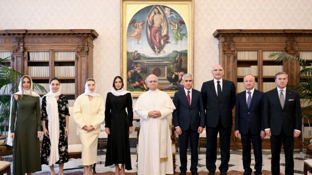 Audience avec la Première vice-présidente de la République d’Azerbaïdjan, S.E. Mme Mehriban Aliyeva, 17 octobre 2025 © VaticanNews