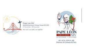 Les logos du voyage de Léon XIV en Turquie et au Liban