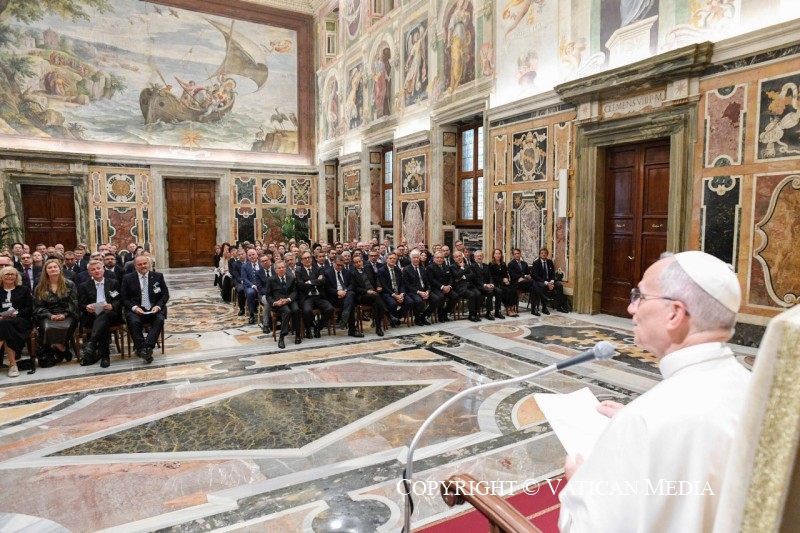 Discours du pape Léon XIV aux participants à la Conférence de l'Association MINDS International, 9 octobre 2025 © Vatican Media
