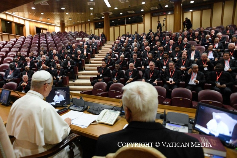 Discours du Saint-Père aux supérieurs majeurs de la Compagnie de Jésus, 24 octobre 2025 © Vatican Media