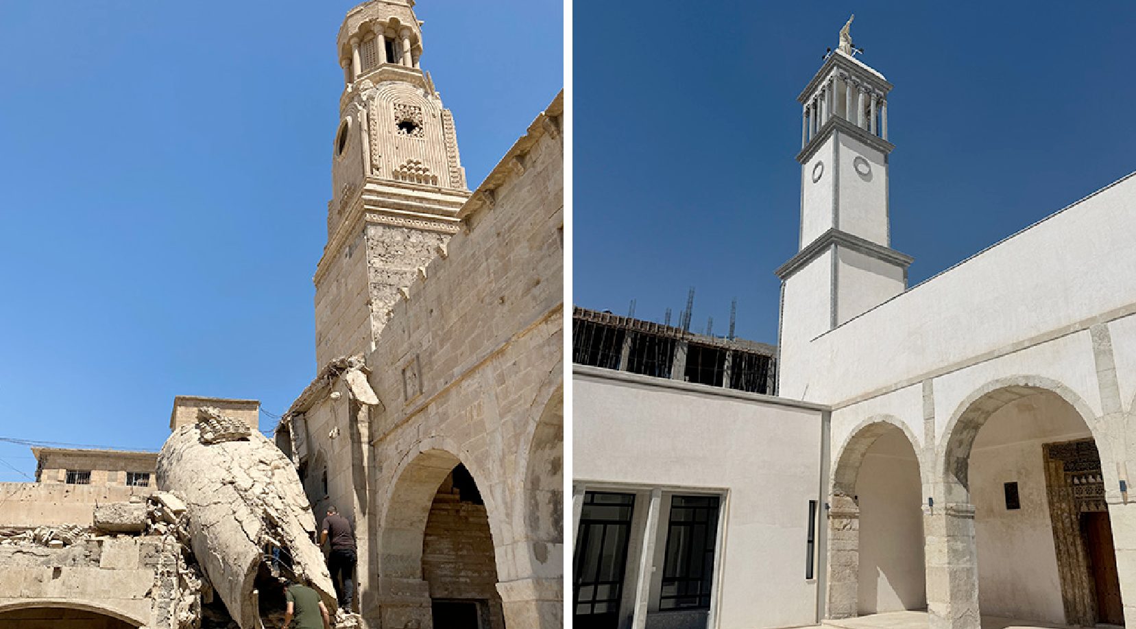 Mar Toma, syriaque orthodoxe, et Al Tahira, chaldéenne catholique — ont rouvert le 15 octobre après des années de restauration minutieuse. ©L’Œuvre d’Orient