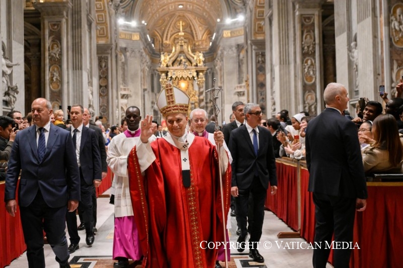 Homélie du pape Léon XIV lors de la messe avec les étudiants des universités pontificales, 27 octobre 2025 © Vatican Media
