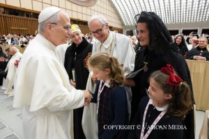 Discours du pape Léon XIV aux membres de l'Ordre équestre du Saint-Sépulcre de Jérusalem, 23 octobre 2025 © Vatican Media