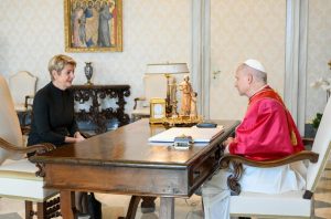 Le Pape en entretien avec Karin Keller-Sutter, Présidente de la Confédération helvétique © VATICAN MEDIA