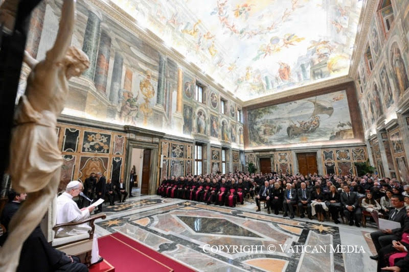 Le pape Léon XIV rencontre la Rote romaine vendredi 21 novembre 2025 © Vatican Media