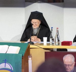 L'invité de ce début d'Assemblée plénière, le patriarche de Constantinople Bartholomée © eglise.catholique.fr