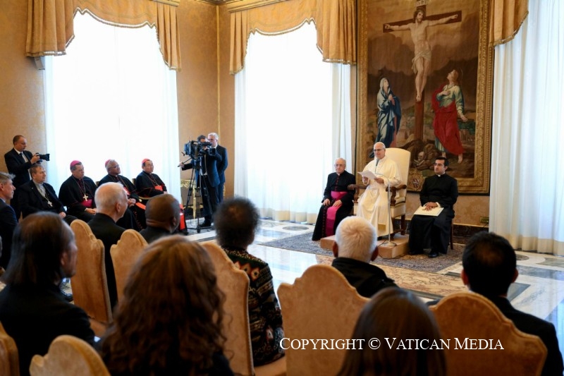 Salutation du pape Léon XIV au Conseil représentatif de Caritas Internationalis, 21 novembre 2025 © Vatican Media