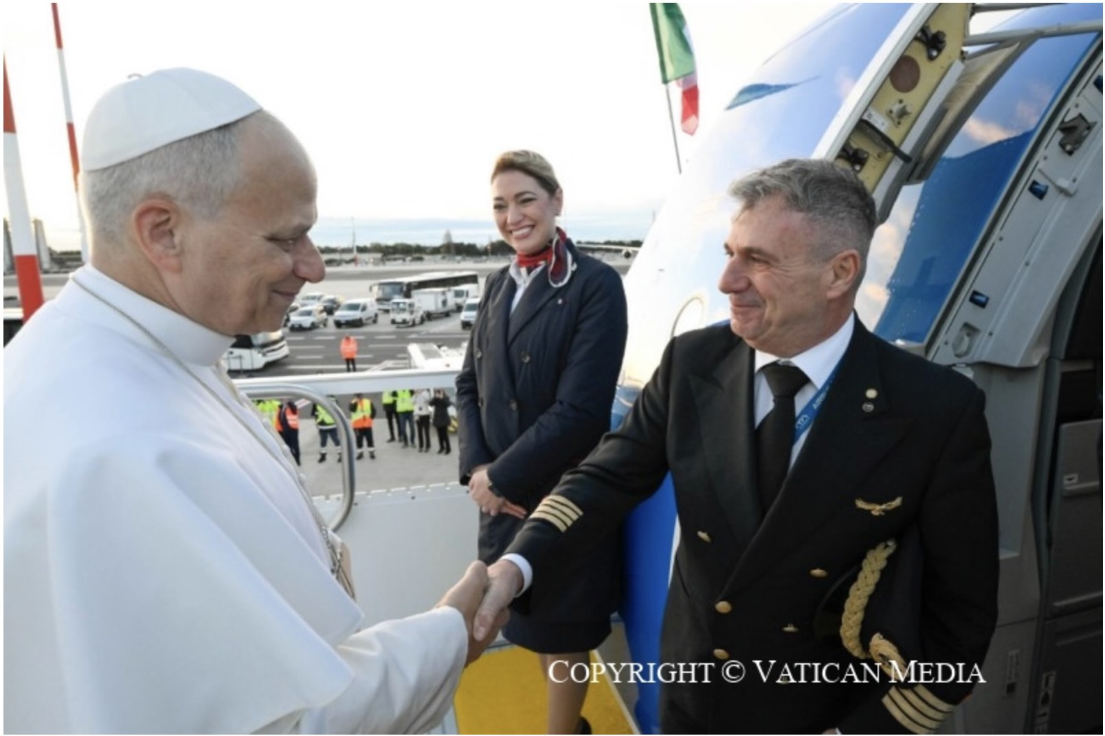Le pape prend l'avion