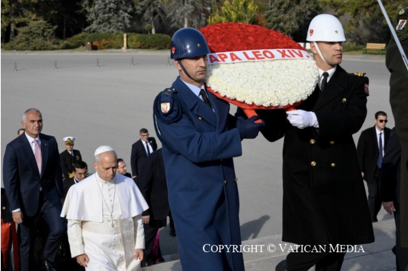 Turquie : Léon XIV visite le mausolée d'Atatürk et rencontre le président de la République, 27 novembre 2025 © Vatican Media