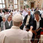 Discours du pape Léon XIV aux participants aux Chapitres généraux des Religieuses de Jésus-Marie et des Sœurs missionnaires de Saint-Charles Borromée (Scalabriniennes), 6 novembre 2025 © Vatican Media