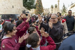 Selon la tradition, le Custode de Terre Sainte fait son entrée solennelle à Bethléem pour le début de l’Avent © Custodie de Terre Sainte