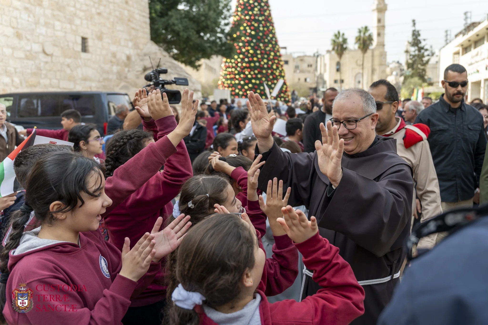 Selon la tradition, le Custode de Terre Sainte fait son entrée solennelle à Bethléem pour le début de l’Avent © Custodie de Terre Sainte