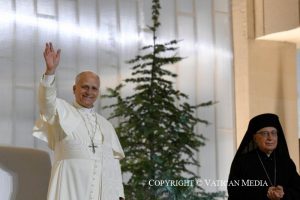 Discours du Pape Léon XIV lors de la rencontre avec les jeunes, 1er décembre 2025 © Vatican Media 