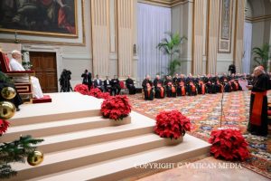 Discours de Noël du pape Léon XIV à la Curie romaine, 22 décembre 2025 © Vatican Media 