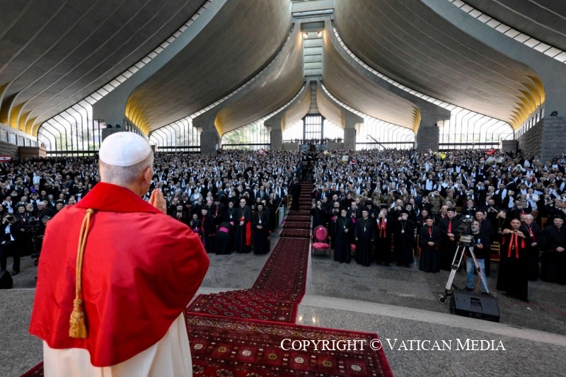 Rencontre avec les évêques, les prêtres, les hommes et femmes consacrés et les agents pastoraux, 1er novembre 2025 © Vatican Media