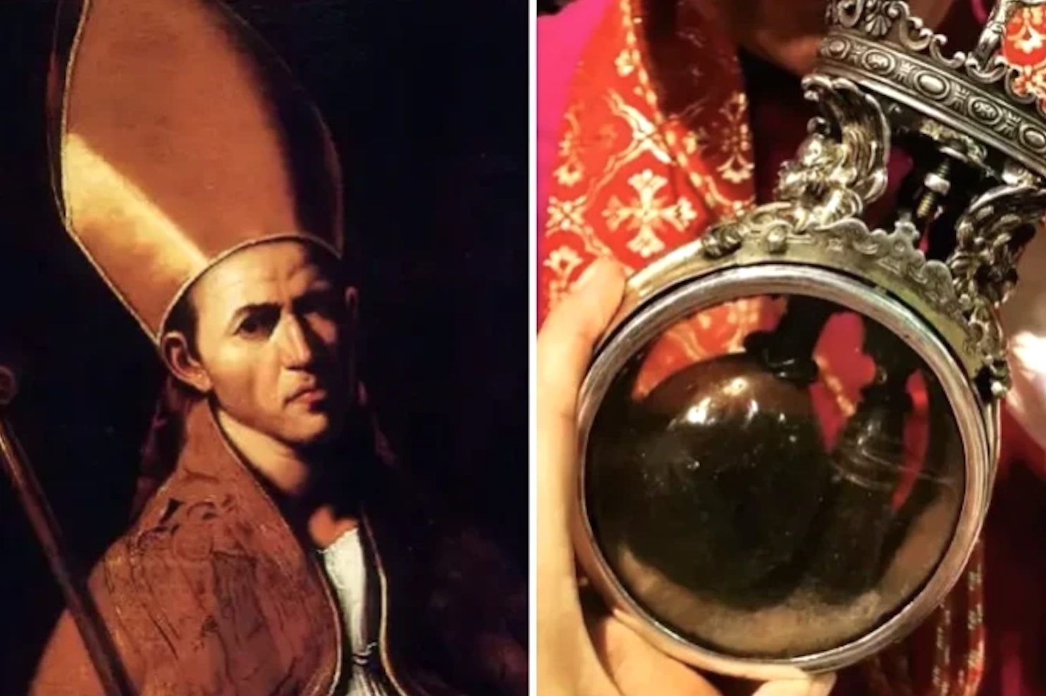 Un nouveau miracle du sang de saint Janvier, 16 décembre 2025 © Chapelle de saint janvier