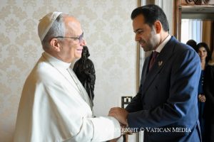 Discours du pape Léon XIV aux membres du comité du Prix Zayed pour la Fraternité Humaine 2026, 11 décembre 2025 © Vatican Media