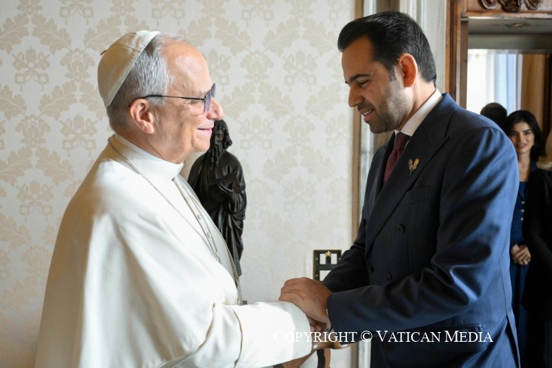 Discours du pape Léon XIV aux membres du comité du Prix Zayed pour la Fraternité Humaine 2026, 11 décembre 2025 © Vatican Media
