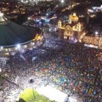 La basilique de Guadalupe et ses environs dans la nuit du 11 décembre © X / Protection civile de la Ville de Mexico