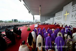 Homélie de la messe présidée par le pape Léon XIV à Beyrouth, le 2 décembre 2025 © Vatican Media