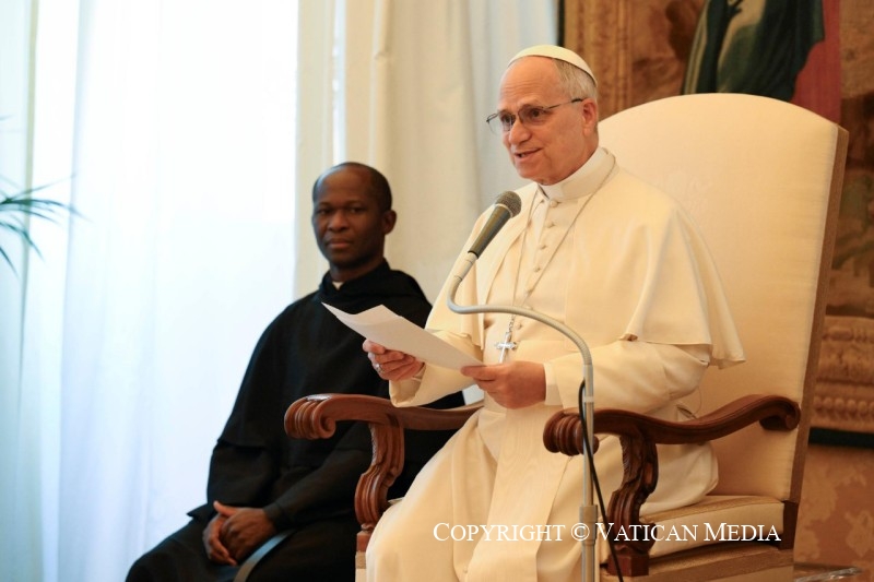 Discours du pape Léon XIV aux membres du Groupe des Conservateurs et Réformistes européens du Parlement européen, 10 décembre 2025 © Vatican Media