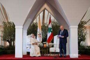 Cérémonie de départ à l’aéroport international de Beyrouth, 2 décembre 2025 © Vatican Media 