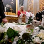 Présentation des agneaux, le jour de la fête de sainte Agnès, vierge et martyre, 21 janvier 2026 © Vatican Media