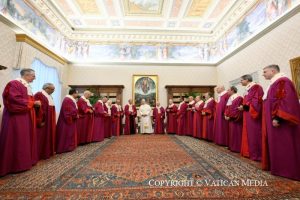 
Le Pape Léon XIV a rencontré les prélats auditeurs de la Rote romaine le 26 janvier 2026 © Vatican Media
