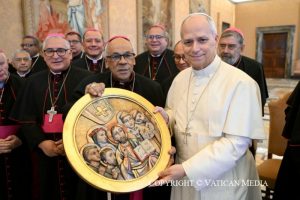 Discours du pape Léon XIV aux évêques du Pérou en visite « ad Limina Apostolorum » © Vatican Media