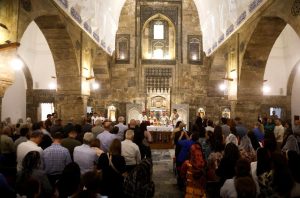 Messe présidée par le zecardinal Sako en octobre 2025 dans l'église Al Tahira de Mossoul © Vatican Media