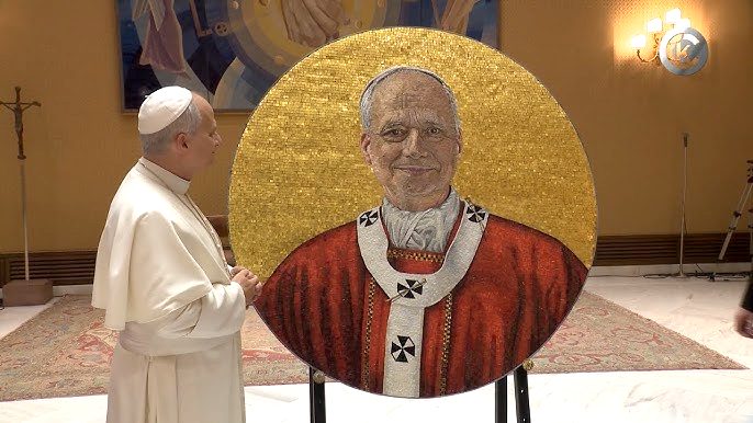 Le médaillon du pape Léon XIV sera exposé à Saint-Paul-Hors-les-Murs, à Rome © youtube.com/@catholikey