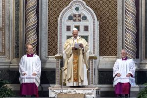 Le pape Léon XIV dans la basilique Saint-Jean-de-Latran le 9 novembre 2025 © EWTN News