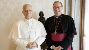 Audience de Mgr Georg Bätzing avec le Pape Léon XIV le 4 septembre 2025 © www.dbk.de