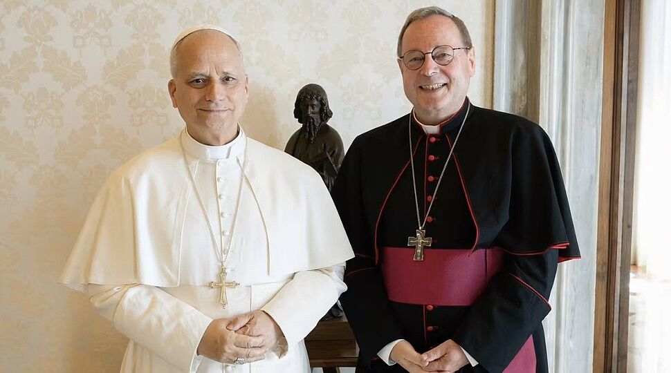 Audience de Mgr Georg Bätzing avec le Pape Léon XIV le 4 septembre 2025 © www.dbk.de