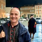 Le cardinal Jean-Paul Vesco à la sortie du Consistoire © Anne van Merris