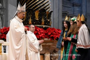 Messe en la solennité de Marie, Mère de Dieu et LIXᵉ Journée mondiale de la Paix – Basilique Saint-Pierre, 1er janvier 2026 © Vatican Media 