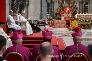  Homélie du Saint-Père lors des premières vêpres de la solennité de Marie, Mère de Dieu, à la clôture du Jubilé, 31 décembre 2025 © Vatican Media