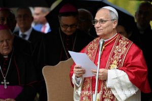 Inauguration d’une mosaïque mariale et de la statue de sainte Rose de Lima dans les Jardins du Vatican, 31 janvier 2026 © Vatican Media 