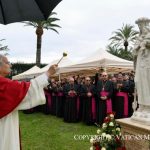 Inauguration d’une mosaïque mariale et de la statue de sainte Rose de Lima dans les Jardins du Vatican, 31 janvier 2026 © Vatican Media