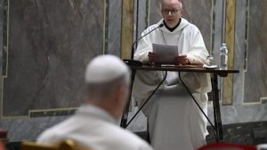 Le pape Léon XIV et les responsables de la Curie romaine sont entrés dans le silence du Carême © Vatican Media 